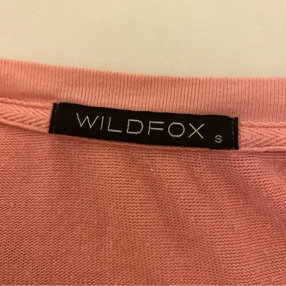 Wildfox Small Pink Pobody’s Nerfect Long Sleeve Tee - Picture 4 of 12